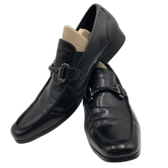 Kenneth Cole Victory at Lastle Men's Black Leather Slip On Dress Shoes 11.5M - Picture 5 of 13